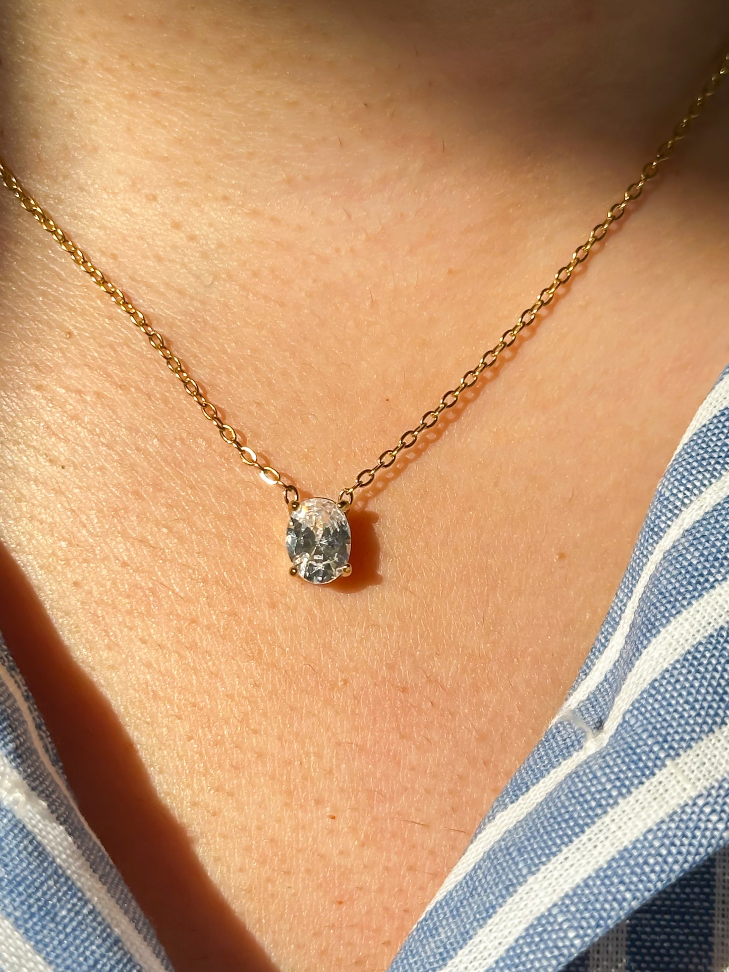 Cadena Diamante Oval