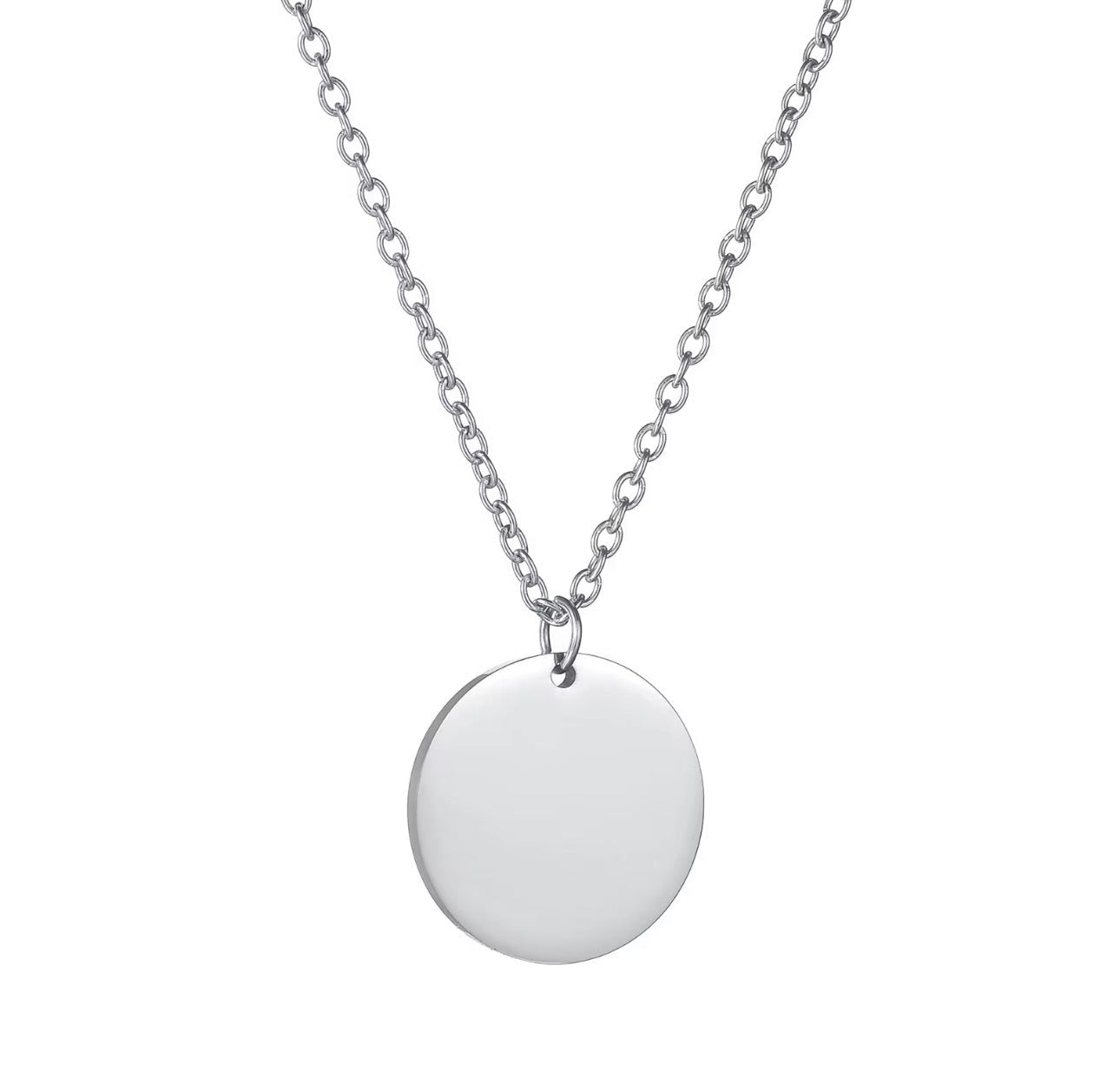 Cadena medalla circular